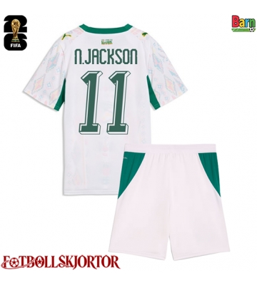 Senegal Nicolas Jackson #11 Hemmakläder Barn VM 2026 Kortärmad (+ Korta byxor)